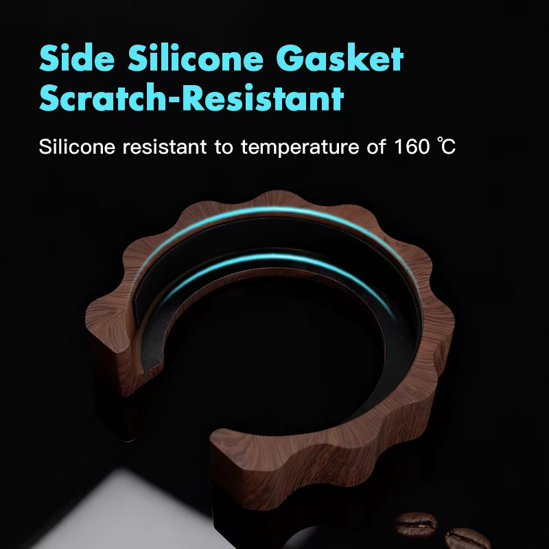 AliKisscafe Anti-Verbrühungs-Ring Grouphead Abdeckung für E61 und Lelit Espresso Maschinen, Farbe: Braun, Durchmesser: 58 mm - Bild 4