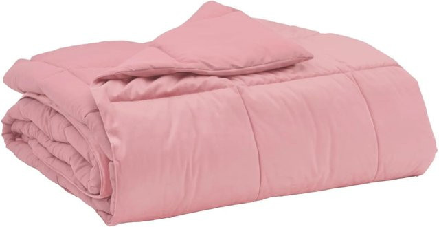 vidaXL Ganzjahresbettdecke aus Mikrofaser in Rosa, B/L: 140 x 220 cm - Bild 1