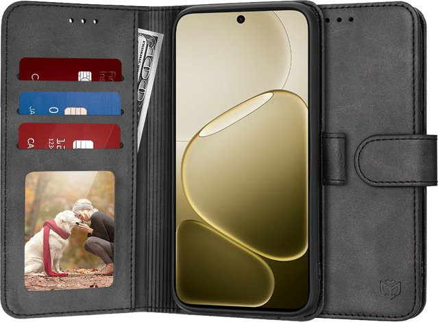 Techsuit Diary Book Hülle für Oppo A6 4G in Schwarz - Bild 1