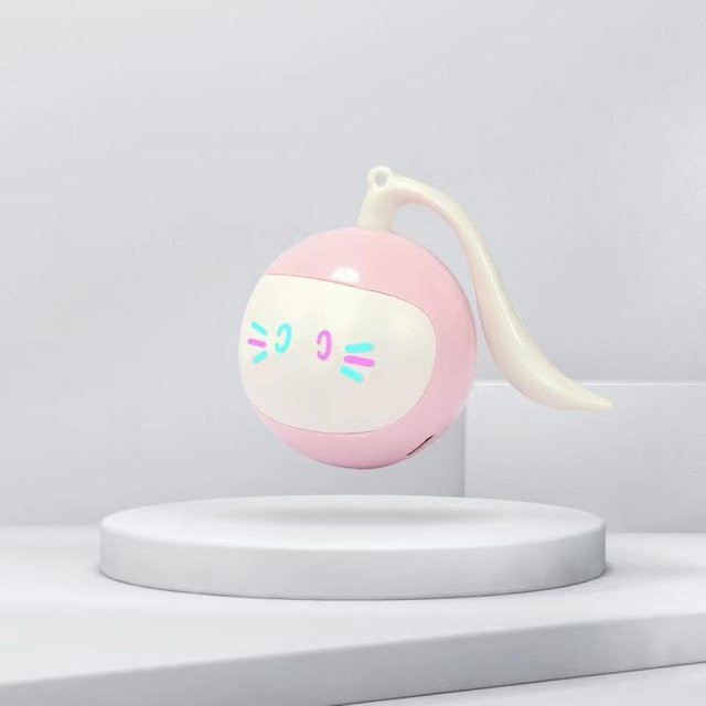 Kleiner Magischer Ball, Katzenspielzeug, elektrisch, weiß - Bild 1