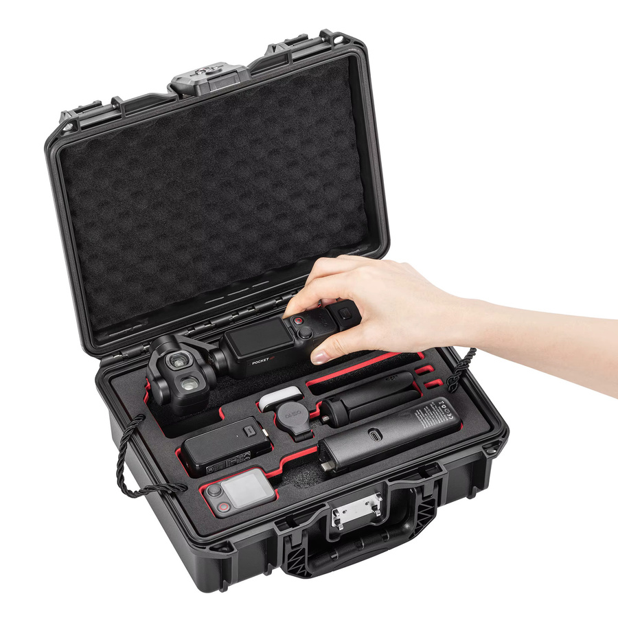 STARTRC Wasserdichter Hartschalenkoffer mit TSA-Schloss für DJI OSMO Pocket 4 und Pocket 4 Pro Zubehör, Schwarz - Bild 6