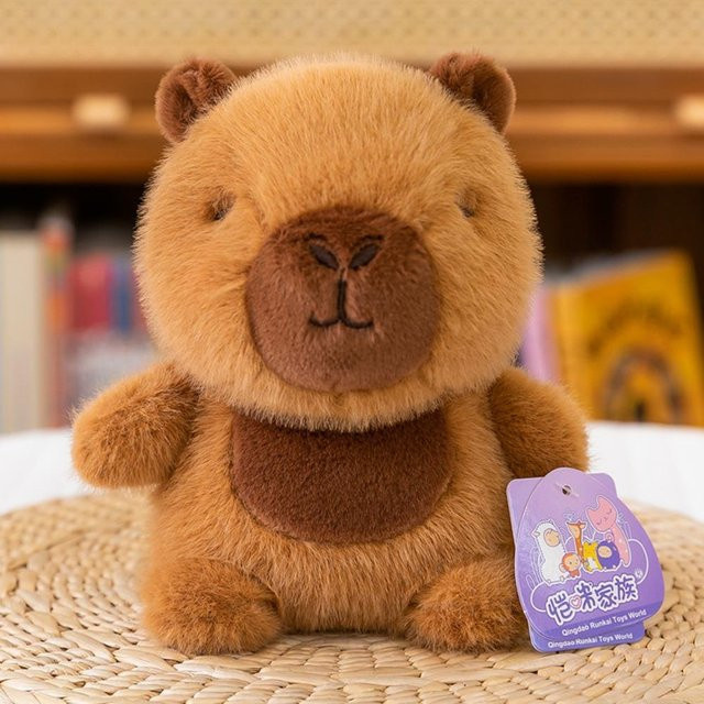 BC Pet Supplies Capybara Plüsch-Elefant, Plüschtier, 16cm, Braun - Bild 1