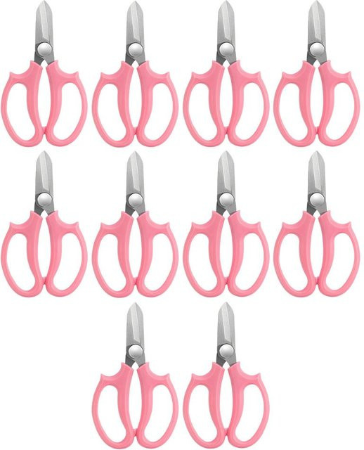 TOMTOP JMS 10-teiliges Gartenblumenschere-Set aus rostfreiem Stahl in Rosa - Bild 1