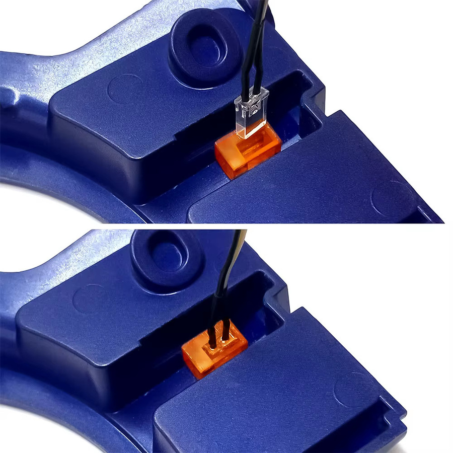 TRINOOD Fußpedal-Blinkerleuchte, 1 Paar, LED-Lampe, 3 V, 3 Farben - Bild 4