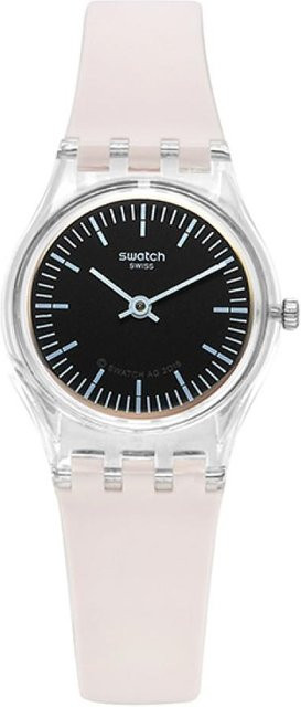 Swatch Armbanduhr, Quarz, Kunststoff, Gold, Schwarz, Damen - Bild 1