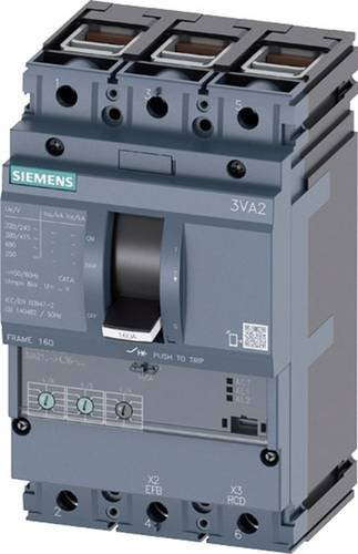 Siemens 3VA2163-5HL36-0AA0 Leistungsschalter in Grau mit einem Einstellbereich von 25 - 63A und einer maximalen Schaltspannung von 690 V/AC - Bild 1