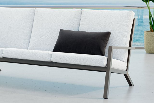 OUTFLEXX Rückenkissen aus Polyester in Anthrazit, Breite: 60 cm, Höhe: 30 cm - Bild 1