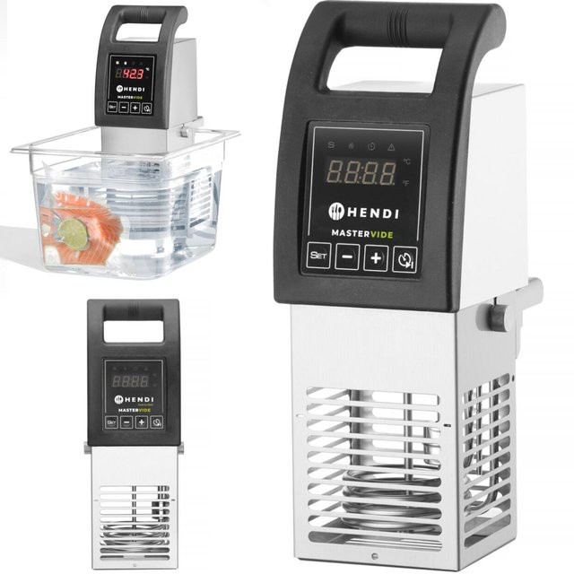 Hendi Sous-Vide-Garer Mastervide mit 2000 W und Timer, Schwarz, Edelstahl - Bild 1