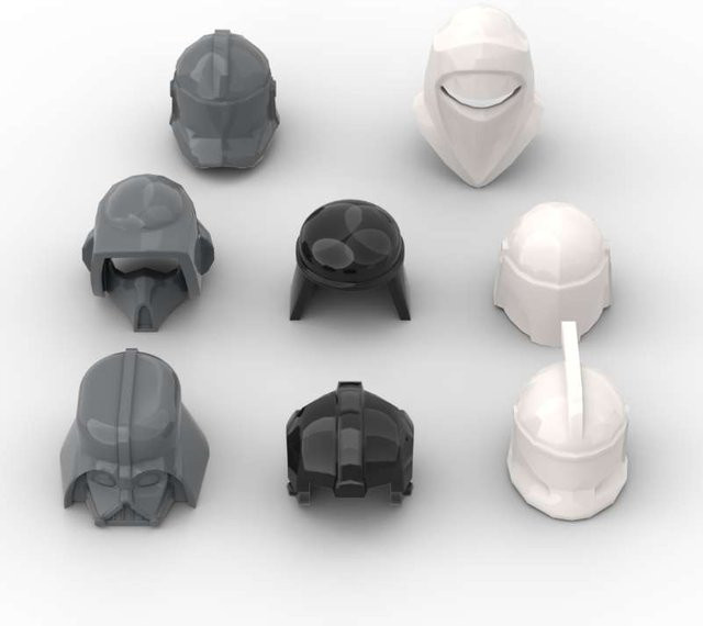 SixBricks Star Series Guards Helm Kopfbedeckung Bausteine, 10-teiliges Set - Bild 1