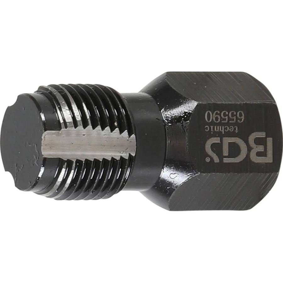 BGS Reparaturwerkzeug für Lambdasondengewinde 65590 mit M18 x 1,5 mm Gewinde und 3/8 Zoll Aufnahme in Schwarz - Bild 2