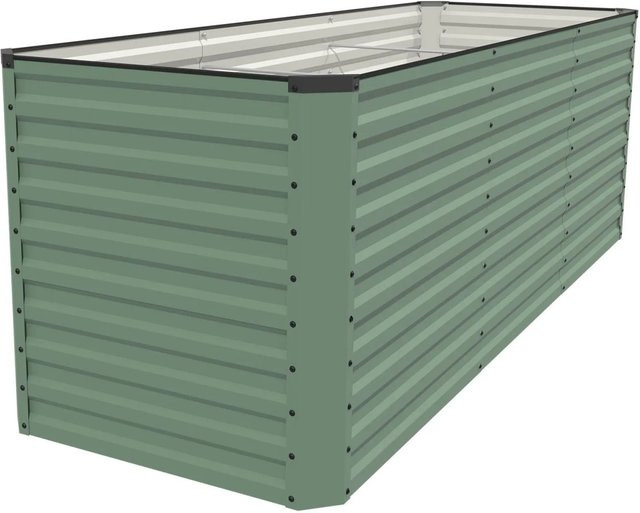 RIVARO Hochbeet aus Stahl von VidaAtHome.de in Waldgrün und Schwarz, B/T/H: 260 x 90 x 90 cm - Bild 1