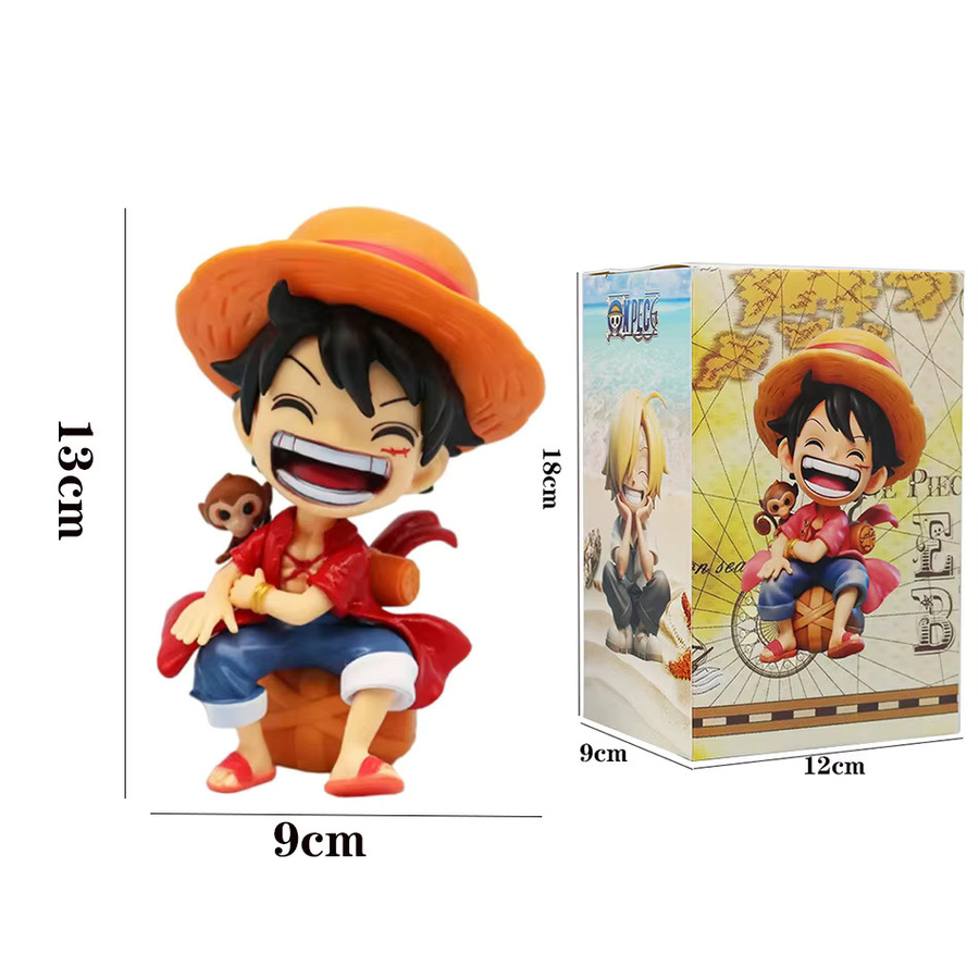 Bandai One Piece Ruffy Solon Sitting Q-Version, Desktop Ornament - Bild 2
