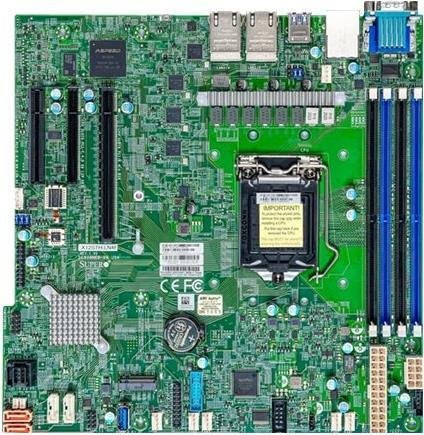 Supermicro X12STH-LN4F-B MicroATX Mainboard mit LGA1200 Sockel und Ethernet/LAN - Bild 1