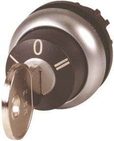 Eaton Schlüsseltaste mit 3 Stellungen M22-WRS3-MS2 in Silber, IP66 - Bild 1