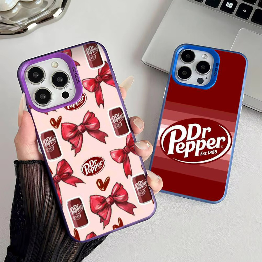 Cherry Drink D-Dr-P-Pepper Handyhülle für iPhone 11 12 13 14 15 16 Pro Max Plus mit Protect Plating - Bild 2