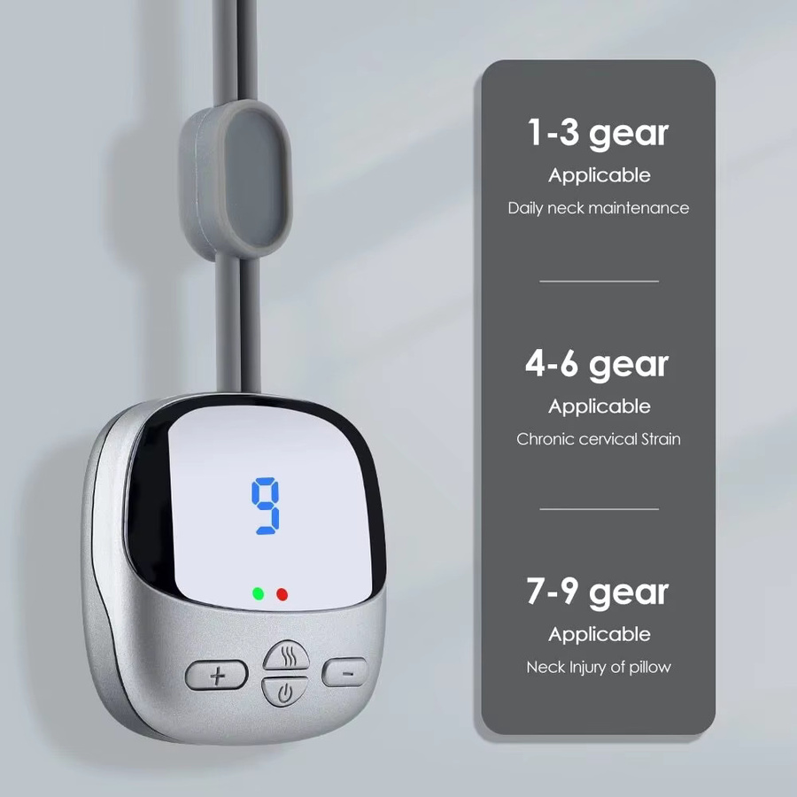 Maelsrom Nackenmassagegerät mit EMS & TENS, Silber, Grau, Unisex - Bild 5