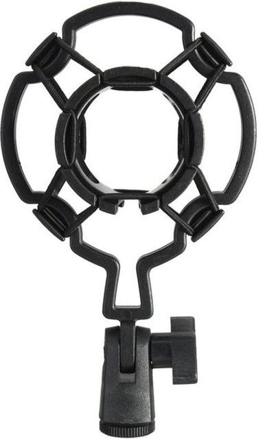 Andoer Universal Shock-proof Mikrofon Halterung aus Kunststoff für große Membran, Schwarz - Bild 1