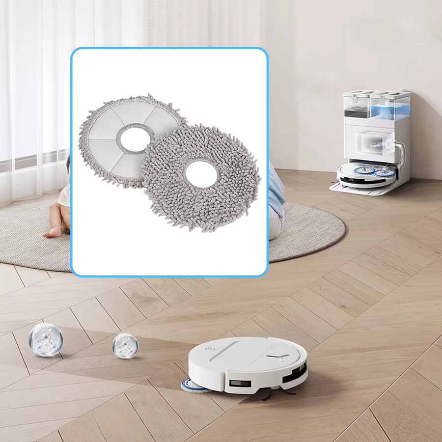 Ecovacs Deebot Ersatz Wischtuch Wischpad für X1 Omni X2 Omni T30 Pro T30s T10 T20 T50 Combo Roboterstaubsauger - Bild 3