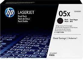 HP Original LaserJet Tonerpatrone 05X Doppelpack Schwarz CE505XD - Bild 2