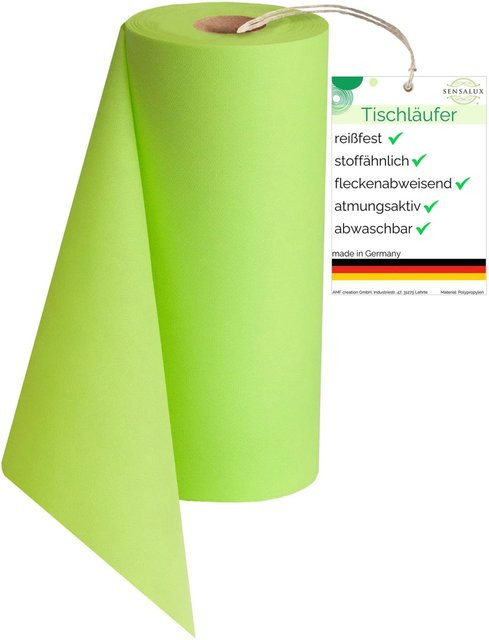 Sensalux Vlies-Tischläufer Apfelgrün, Breite: 30 cm, Länge: 25 m - Bild 1