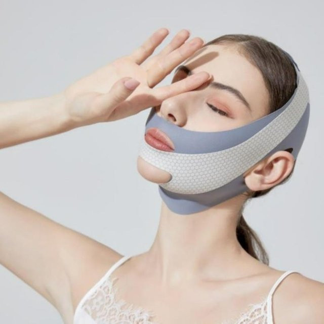 OTRESS Face Lifter V Shaper Gesichtsschlankheits-Bandage, Grau, Unisex - Bild 1