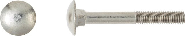 LUX-TOOLS Schlossschraube M6 x 60 mm Edelstahl Silber 50 Stück - Bild 1