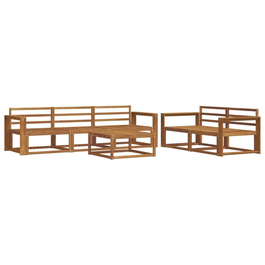 vidaXL Outdoor-Sofagarnitur 6-teilig aus Massivholz Akazie in Braun - Bild 2