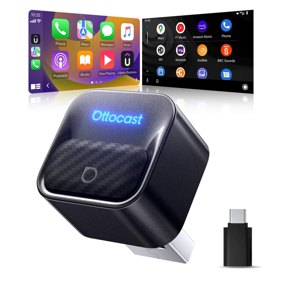 Ottocast Mini Core Kabelloser CarPlay und Android Auto Adapter in Schwarz - Bild 7