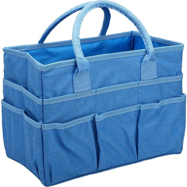Bastel-Organizer-Tasche mit 10 Fächern aus Oxford-Gewebe in Blau - Bild 1