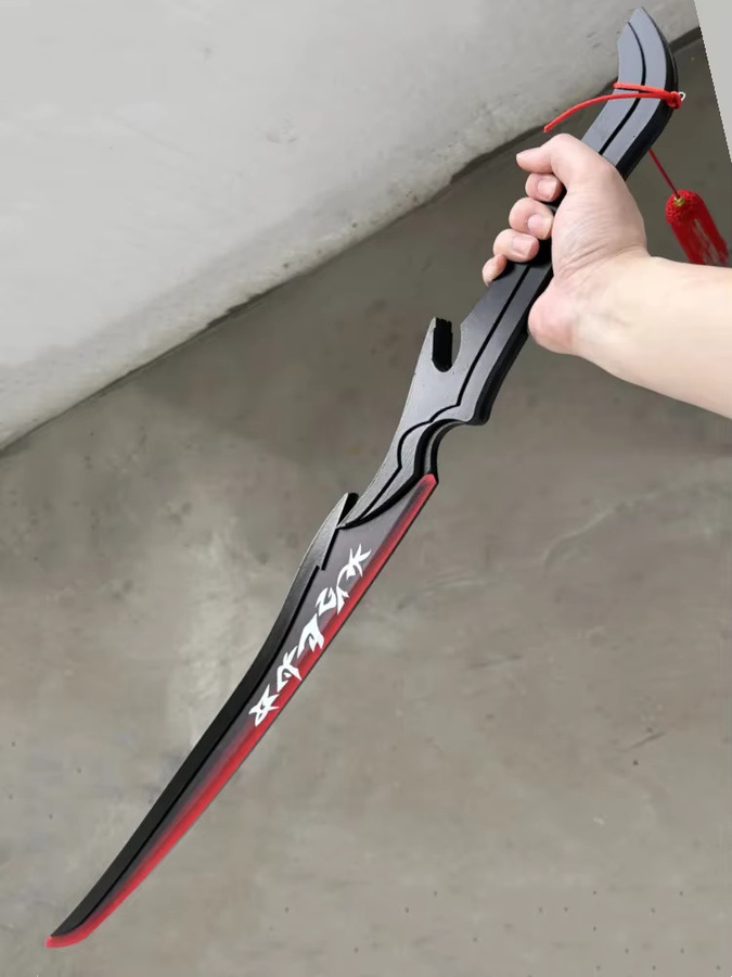 Bandai League of Legends Yone Katana, Cosplay Schwert, Holz, 100cm - Bild 5