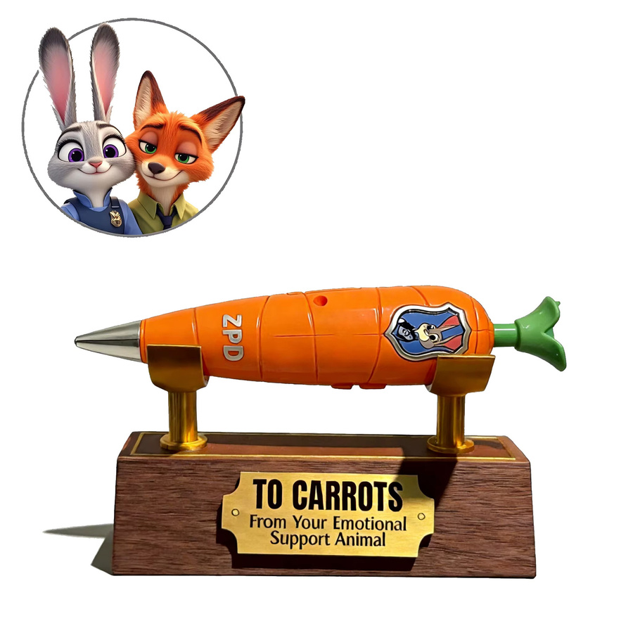 Disney Zootopia 2 3D-gedruckter Ständer & Judy's Carrot Sprachrekorder, 2-in-1 Gelstift - Bild 3