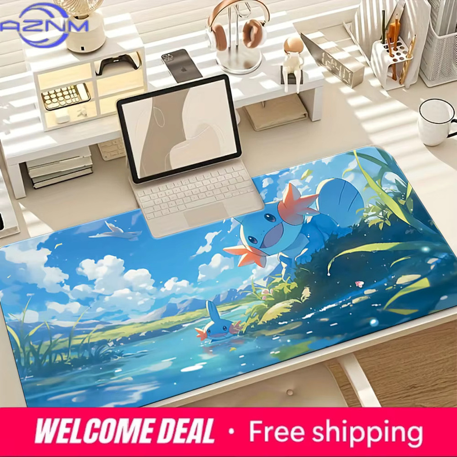 Potdemiel Gaming-Mauspad Mudkip in Sunny River Scenery, Mehrfarbig - Bild 3