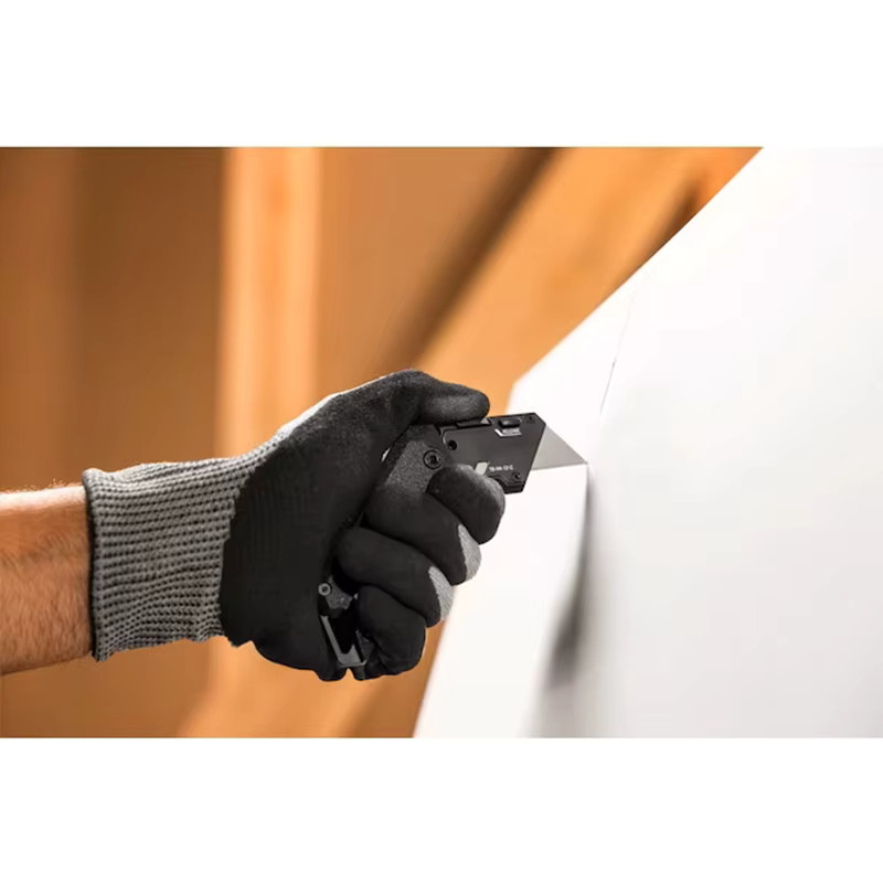 Toughbuilt TB-H4-12-C Multifunktionales Klappmesser aus Carbonstahl in Schwarz mit Haken für professionelle Outdoor-Arbeiten - Bild 4