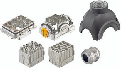 HARTING Steckverbinder-Set 10223000004 Grau mit 25 Polen - Bild 1
