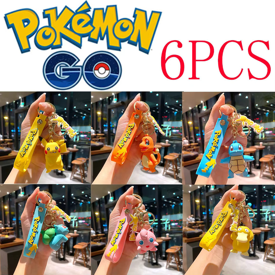 Potdemiel Pokémon Schlüsselanhänger, 6-teiliges Set, Pikachu - Bild 1