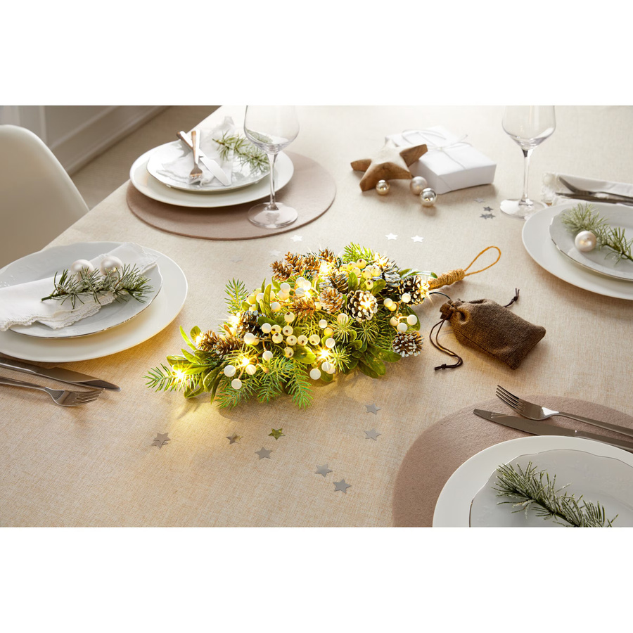 Hängendes LED-Arrangement Winterschmuck von Viva Domo in Grün - Bild 3