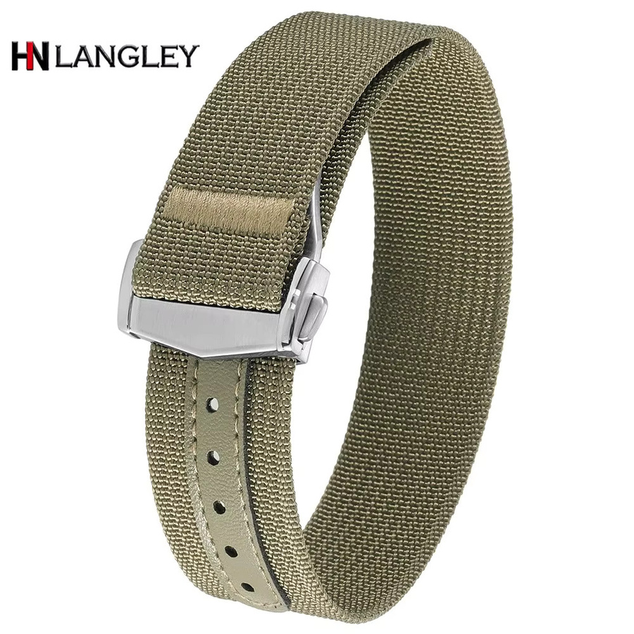SAYKO Uhrenarmband Nylon, Textil/NATO, Edelstahl, Unisex - Bild 5