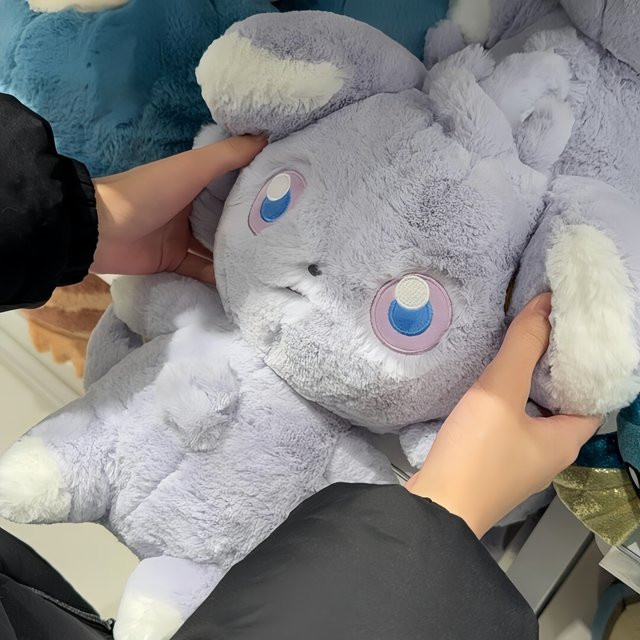 Aoger Pokemon Z-A Soft Hug Serie Plüsch Mega Espurr Meowstic Puppe - Bild 1