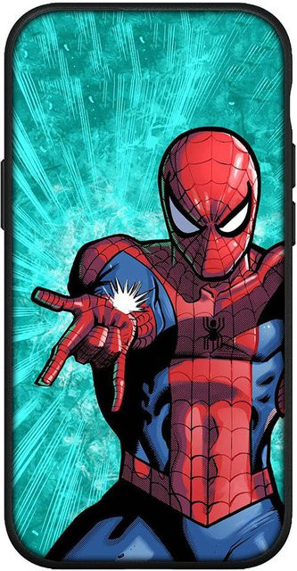 MINISO Marvel Spider-Man Handyhülle für Samsung Galaxy A23, Rot/Mehrfarbig - Bild 1