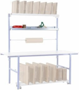 Rocholz Formularablage SYSTEM BASIC aus Stahl in Weiß, B/T/H: 143,5 x 25,3 x 11,4 cm - Bild 1