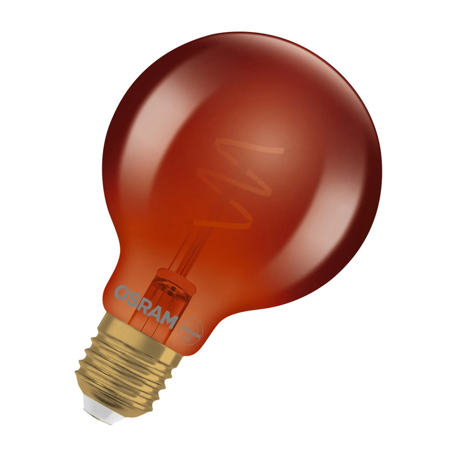 Osram LED-Lampe E27 Globe G80 Spiral-Filament in Kupfer, dimmbar, warmweiß, 3 W, Höhe: 12,3 cm, Durchmesser: 8 cm - Bild 2