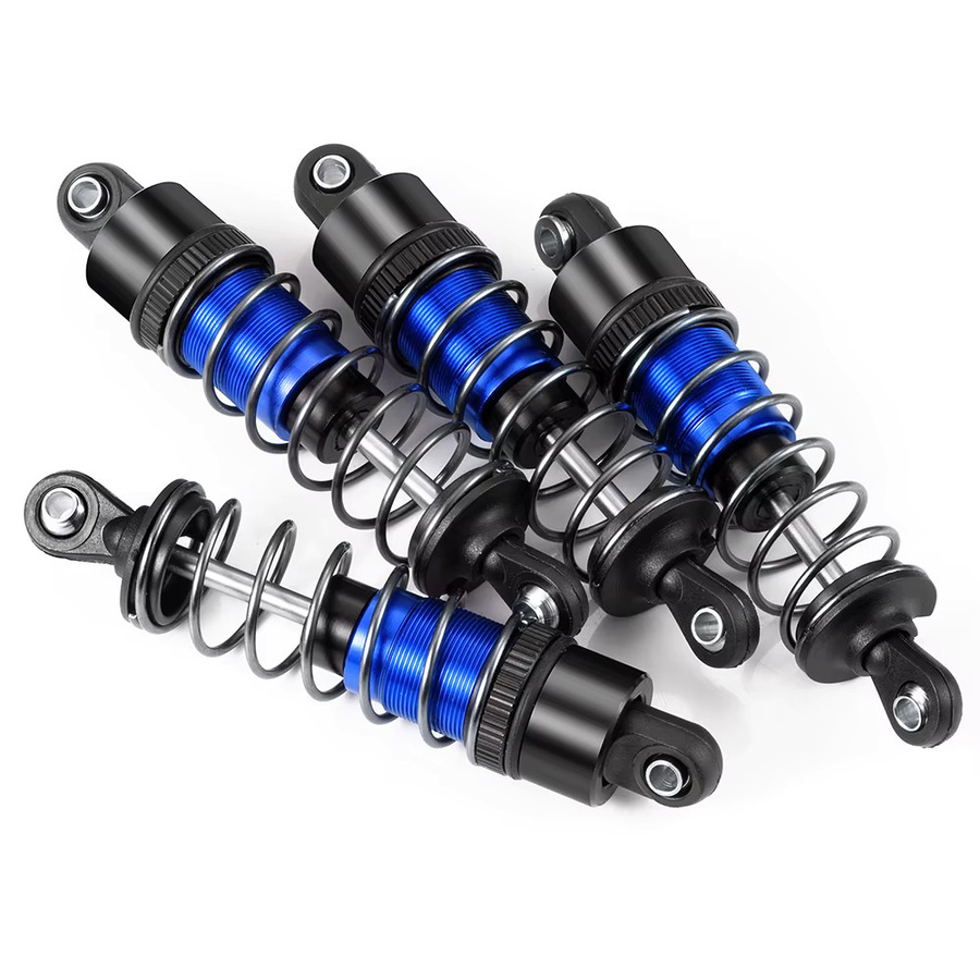 AXSPEED Stoßdämpfer aus Aluminiumlegierung, 4-teiliges Set, Blau, 1:10 - Bild 3
