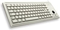 Cherry Slim Line G84-4400 Mechanische Tastatur, Grau, QWERTY US - Bild 1