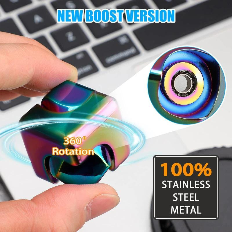 Linyi toy Fidget Spinner Würfel aus Metall bunt - Bild 5