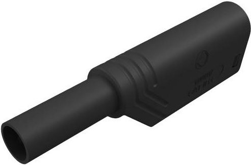 Hirschmann LAS S WS Sicherheits-Lamellenstecker, gerade, Stift-Ø: 4mm, Schwarz - Bild 1