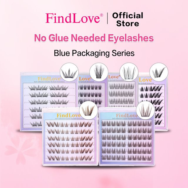 PRAECLARUS Selbstklebende Wimpern, 6 Reihen, Unisex - Bild 1