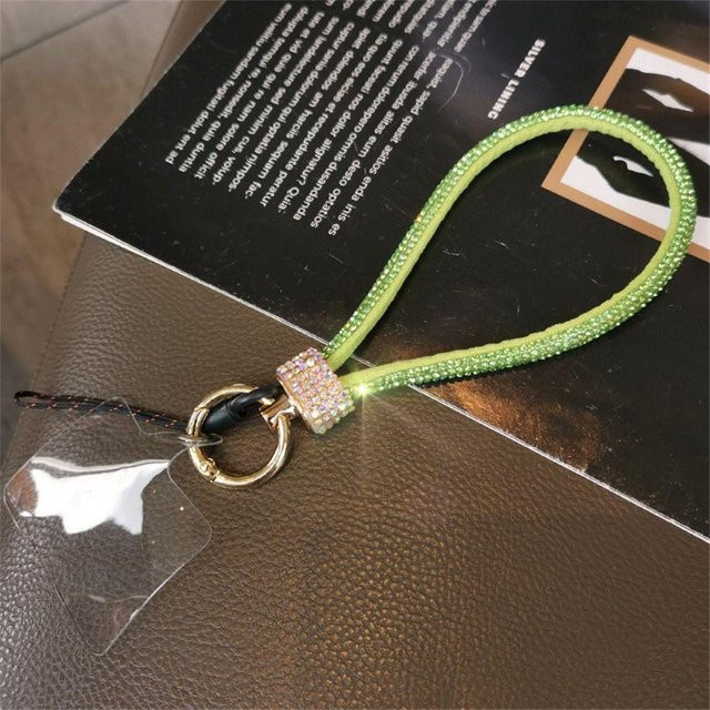 Ruisenes Anti-Verlust Handy-Lanyard Bling Bling Handgelenkband in Grün - Bild 1