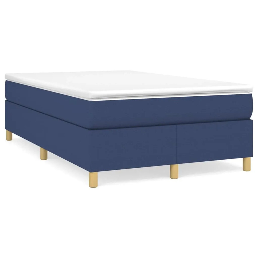 vidaXL Boxspringbett Blau aus Stoff B/T/H: 120 x 200 cm - Bild 2