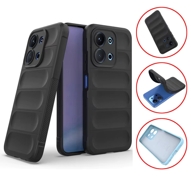 Stoßfeste Silikon TPU Schutzhülle für Xiaomi Poco C85 in Rot - Bild 1