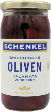 Importhaus Schenkel Kalamata Oliven schwarz ohne Kern 200 g